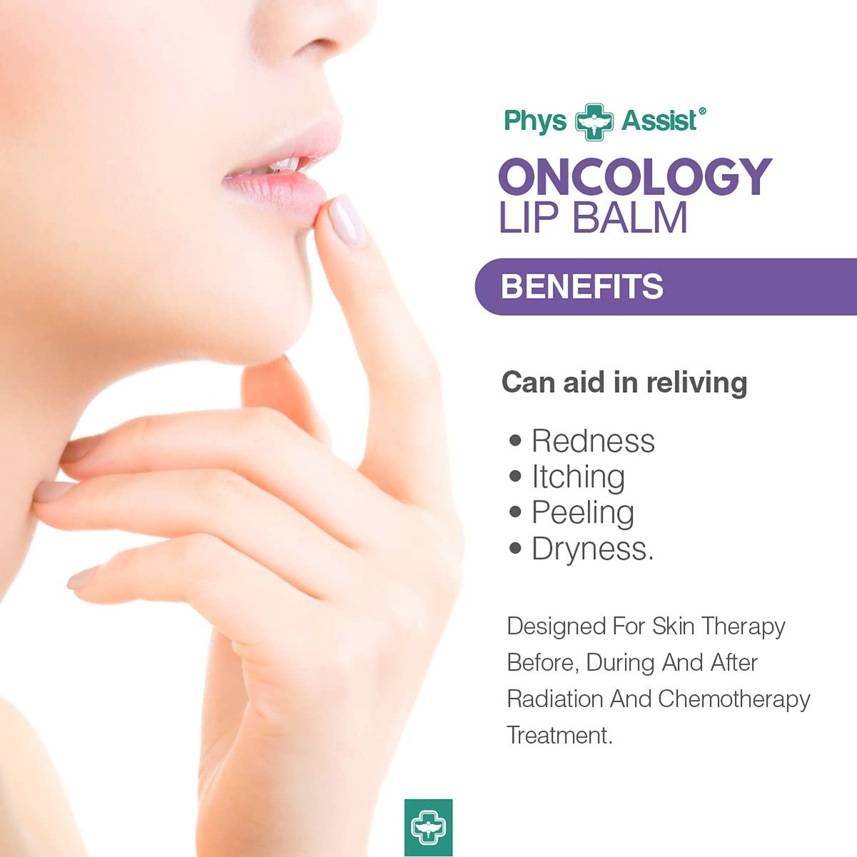 USDA Organic Oncology Lip Balm - Hydrate Dry, Parched Lips - Moisturizing 3-Pack Avelisse