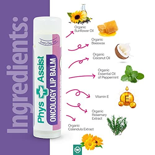 USDA Organic Oncology Lip Balm - Hydrate Dry, Parched Lips - Moisturizing 3-Pack Avelisse