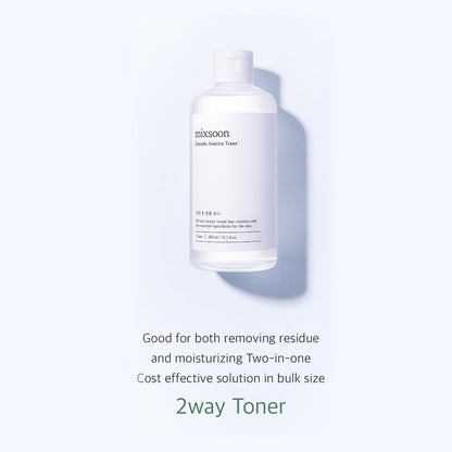mixsoon Centella Asiatica Toner – Soothing & Hydrating Facial Toner with CICA Extract, Gentle Formula for Sensitive & Balanced Skin, 300ml / 10.14 fl.oz.