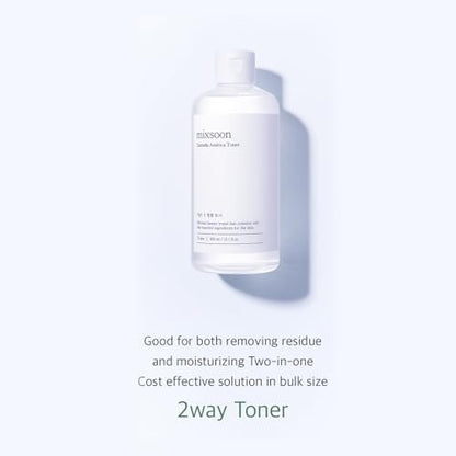 mixsoon Centella Asiatica Toner – Soothing & Hydrating Facial Toner with CICA Extract, Gentle Formula for Sensitive & Balanced Skin, 300ml / 10.14 fl.oz.