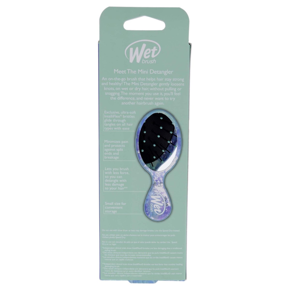 Wet Brush Mini Detangler Stellar Skies Brush - Turquoise Skies - görsel 5