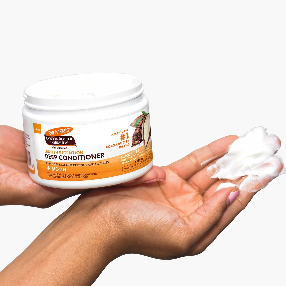Palmer's Cocoa Butter & Biotin Length Retention Deep Conditioner - Strengthen, Nourish & Restore Elasticity and Shine for All Curly Hair Patterns, 8.5 oz - görsel 9