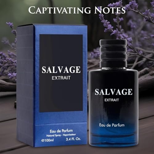 Salvage Extrait Eau De Parfum for Men - Grapefruit & Spices, Lavender & Wood, 100ml Avelisse