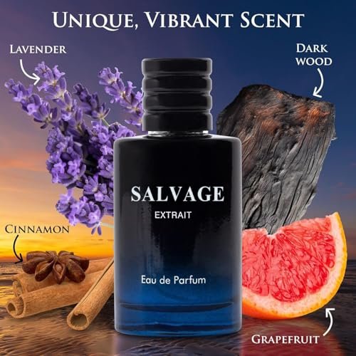 Salvage Extrait Eau De Parfum for Men - Grapefruit & Spices, Lavender & Wood, 100ml Avelisse