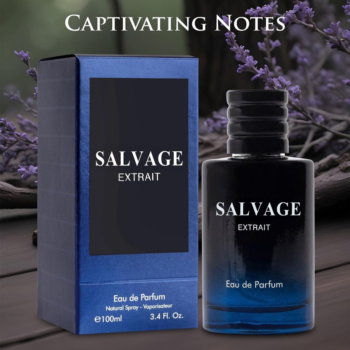 Salvage Extrait Eau De Parfum for Men - Grapefruit & Spices, Lavender & Wood, 100ml Avelisse