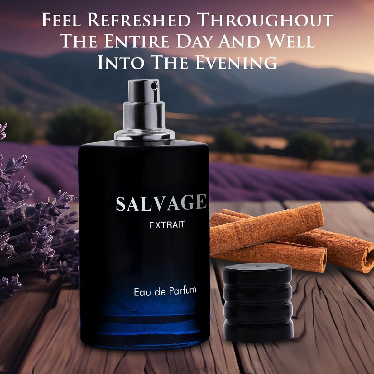 Salvage Extrait Eau De Parfum for Men - Grapefruit & Spices, Lavender & Wood, 100ml Avelisse