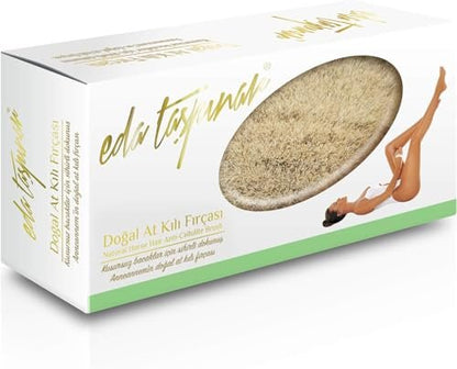 EDA Taspinar Professional Dry Brush for Body & Lymphatic Drainage – Natural Boar Bristle Exfoliating Brush for Smooth Skin, Cellulite & Circulation