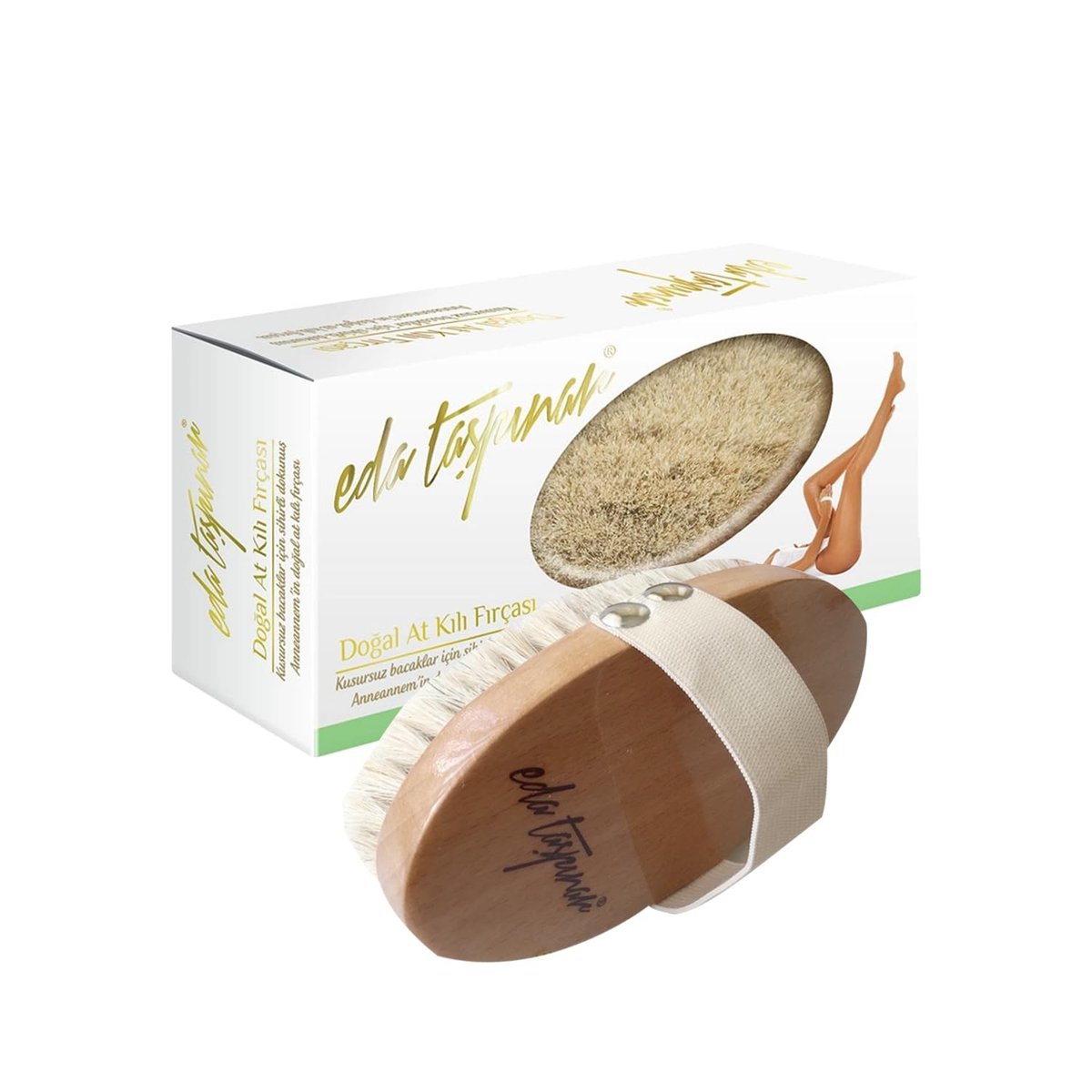 EDA Taspinar Professional Dry Brush for Body & Lymphatic Drainage – Natural Boar Bristle Exfoliating Brush for Smooth Skin, Cellulite & Circulation - görsel 11