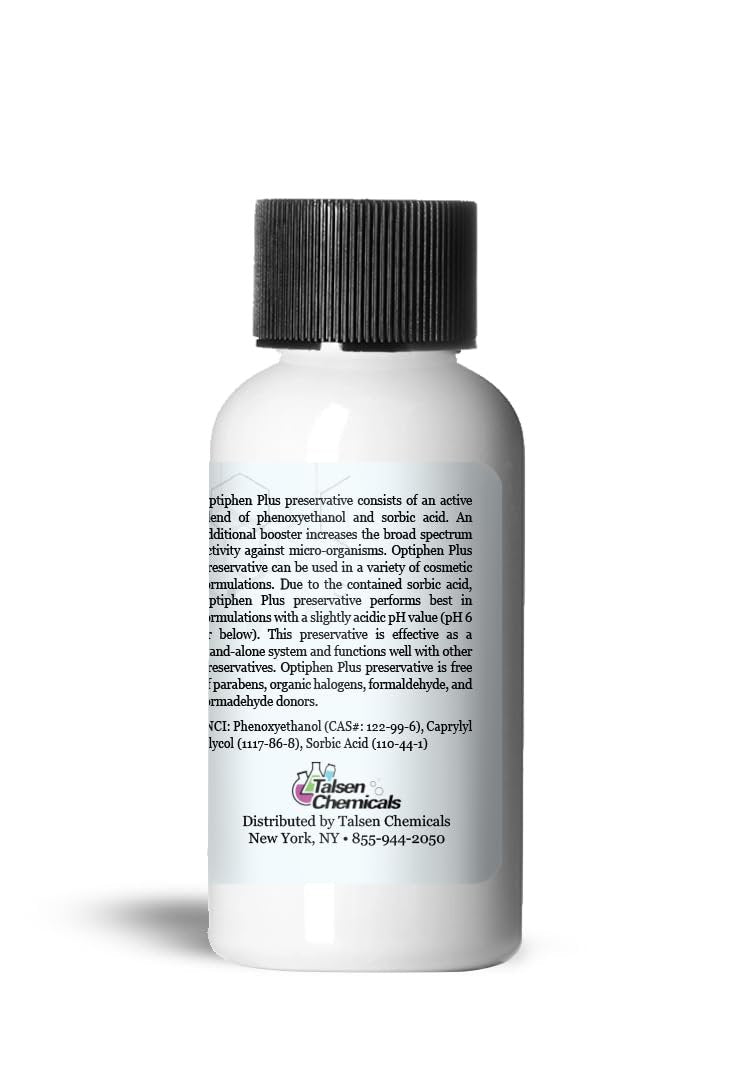Talsen Chemicals Optiphen Plus Preservative for Cosmetics - Natural Preservative for Lotions, Serums & DIY Products (1 oz / 30 mL) - görsel 3