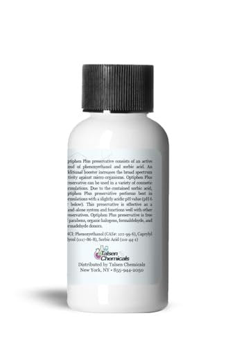 Talsen Chemicals Optiphen Plus Preservative for Cosmetics - Natural Preservative for Lotions, Serums & DIY Products (1 oz / 30 mL)