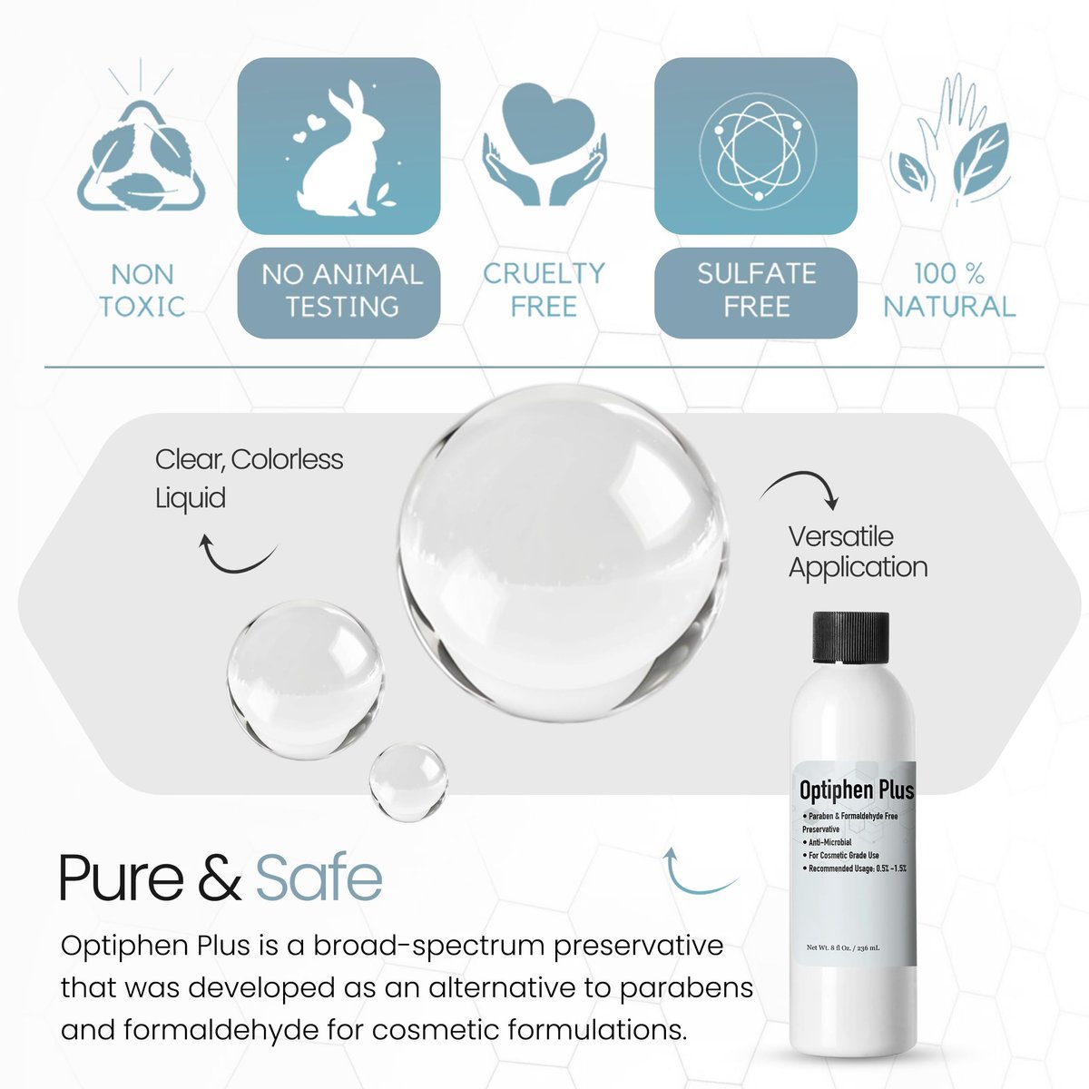 Talsen Chemicals Optiphen Plus Preservative for Cosmetics - Natural Preservative for Lotions, Serums & DIY Products (1 oz / 30 mL) - görsel 15