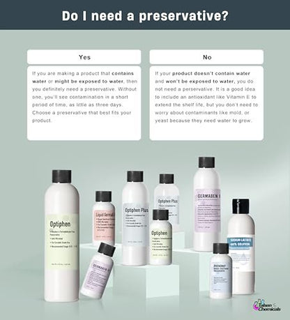 Talsen Chemicals Optiphen Plus Preservative for Cosmetics - Natural Preservative for Lotions, Serums & DIY Products (1 oz / 30 mL)