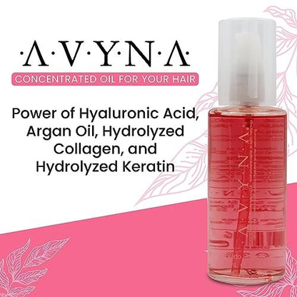 Avyna Hair Restructuring Liquid with Hyaluronic Acid - 3.38 oz Hair Treatment for Damaged & Weak Hair Avelisse