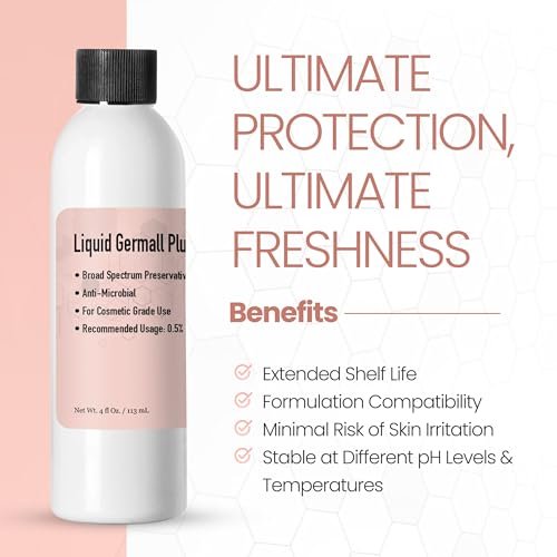 Talsen Chemicals Germall Plus Natural Preservative - Broad Spectrum for Water-Based Formulas, 4 fl oz (113 mL) Avelisse