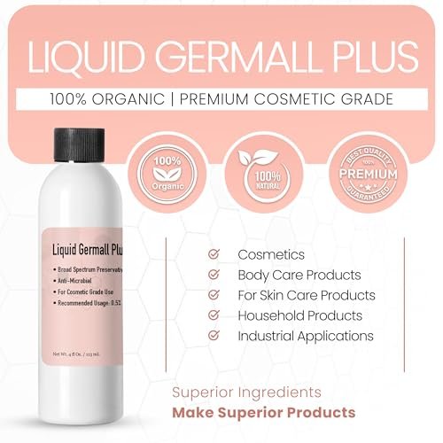 Talsen Chemicals Germall Plus Natural Preservative - Broad Spectrum for Water-Based Formulas, 4 fl oz (113 mL) Avelisse