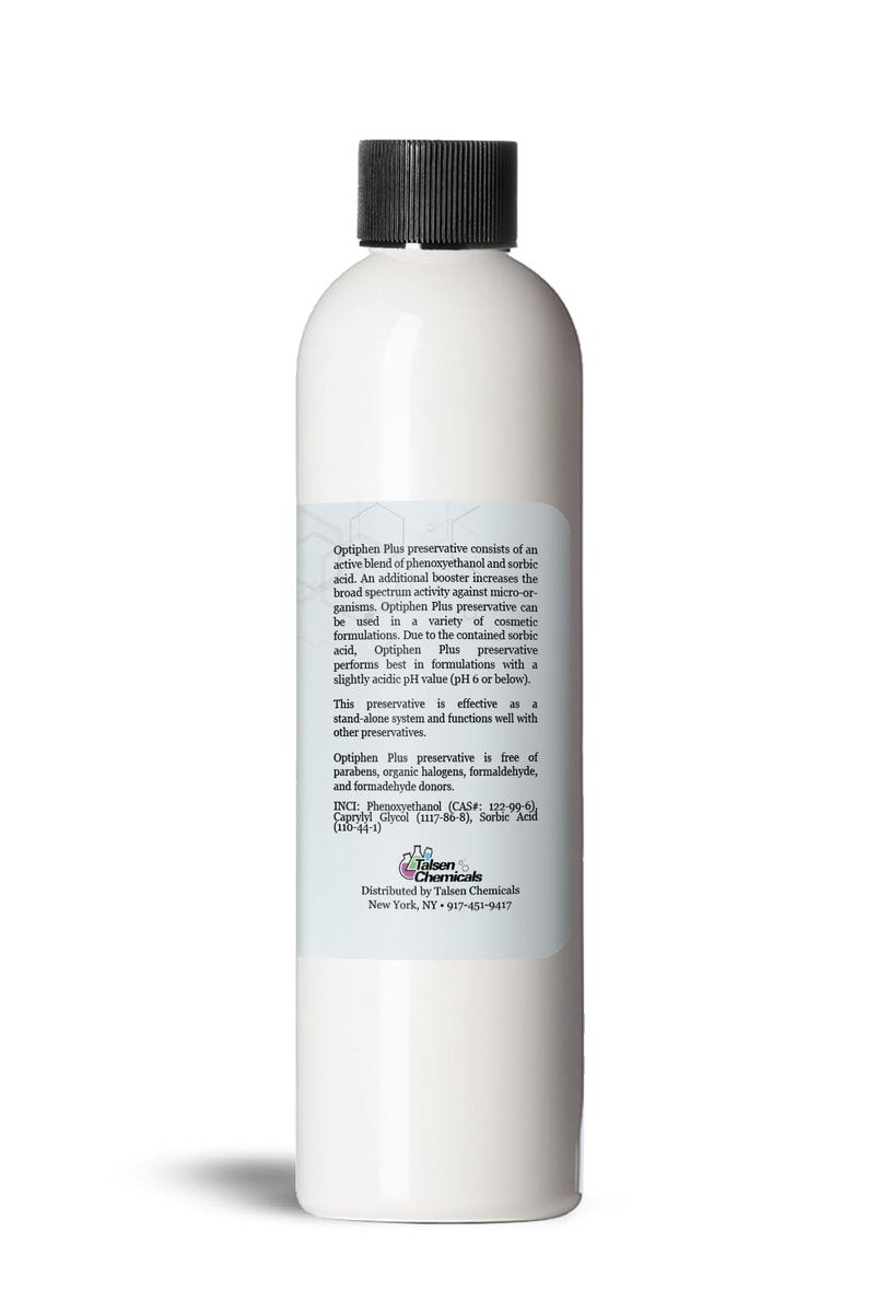 Talsen Chemicals Optiphen Plus Preservative for Cosmetics, Natural Preservative for Lotions, Serums, and DIY Products (8 oz / 236 mL) Avelisse