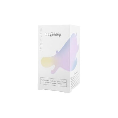 Hagi Naturalny Krem do ciała i twarzy z olejem morelowym 50 ml – Organic Face & Body Moisturizer with Apricot Oil