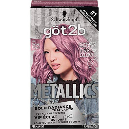 Got2b Metallics Permanent Hair Color - M84 Sakura Pink (1 Count) Avelisse