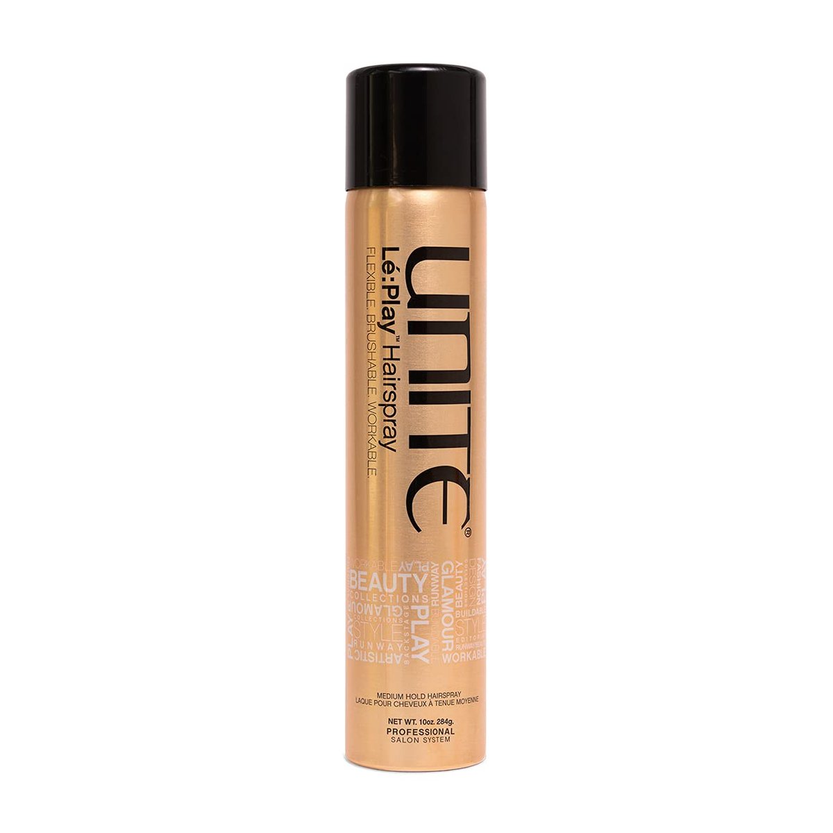 UNITE Hair Lé:Play Hairspray – Flexible Light to Medium Hold Styling Spray, Brushable, Non-Flaking, Natural Satin Finish, Thermal Protection, 10 oz Avelisse