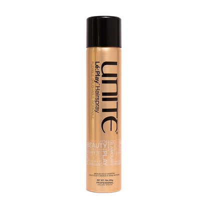 UNITE Hair Lé:Play Hairspray – Flexible Light to Medium Hold Styling Spray, Brushable, Non-Flaking, Natural Satin Finish, Thermal Protection, 10 oz Avelisse