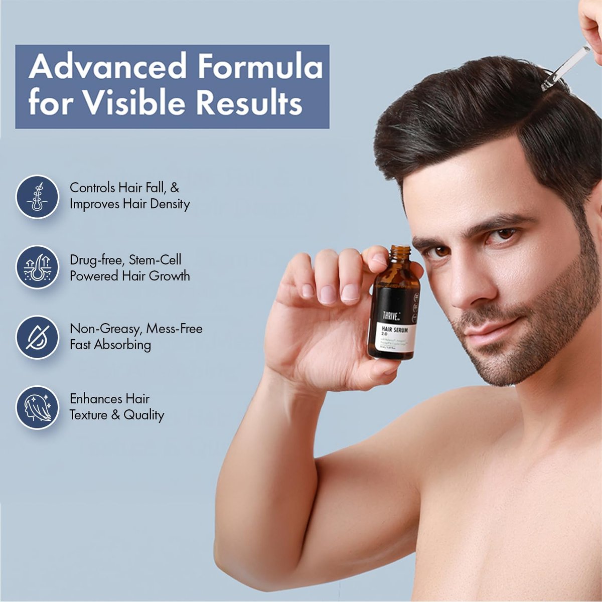 Anveya Rosemary Hair Growth Serum – Redensyl, Procapil, Anagain & Capilia Longa – Hair Serum for Men & Women – 1.69 Fl Oz - görsel 7