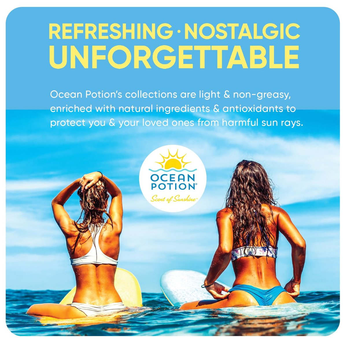 Ocean Potion SPF 30 Sunscreen Body Lotion - Broad Spectrum UVA/UVB Protection with Aloe and Vitamin E, Water-Resistant Non-Greasy Travel Size, 3.4 oz - görsel 14