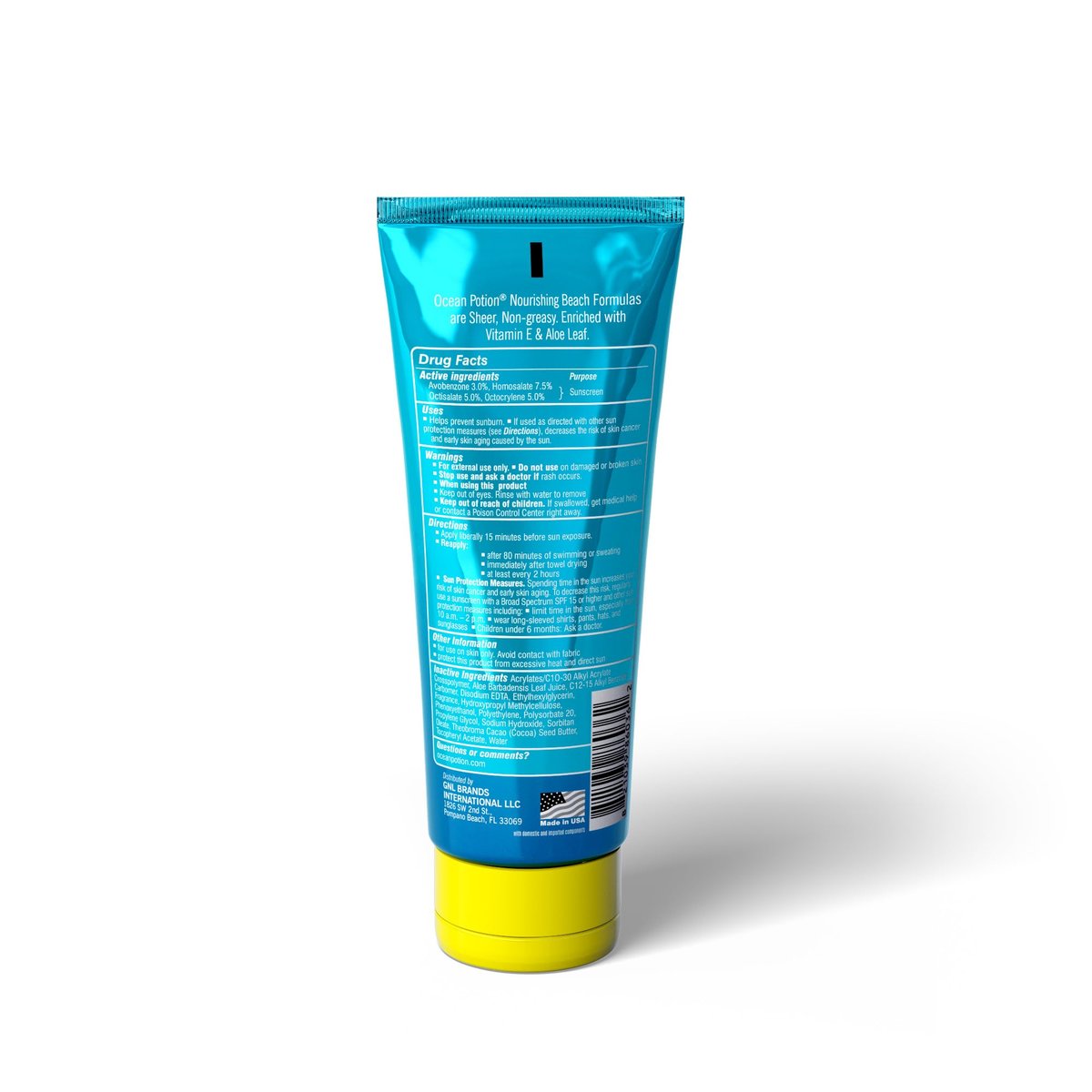 Ocean Potion SPF 30 Sunscreen Body Lotion - Broad Spectrum UVA/UVB Protection with Aloe and Vitamin E, Water-Resistant Non-Greasy Travel Size, 3.4 oz - görsel 3