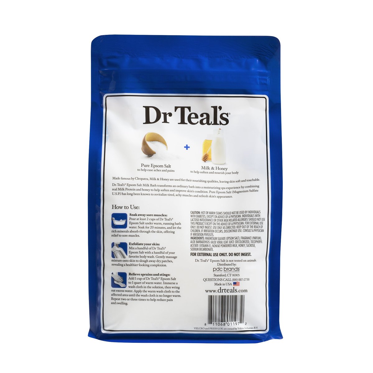 Dr. Teal's Epsom Salt Bath Variety Gift Set (2 Pack, 3lbs Each) – Soothe & Sleep with Lavender, Soften & Nourish with Milk & Honey – Essential Oils Moisturize Skin & Ease Aches & Pains - görsel 9