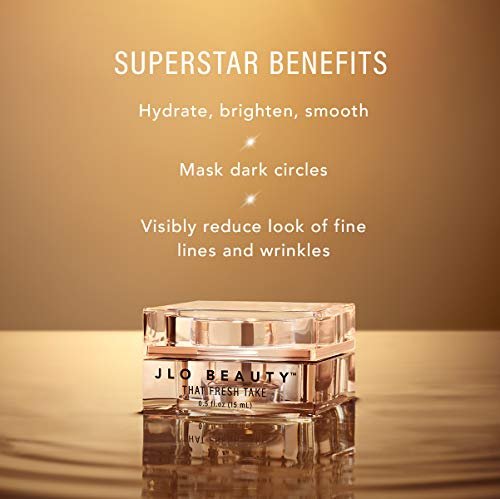 JLO BEAUTY That Fresh Take Under Eye Cream with Peptides & Hyaluronic Acid – Hydrating Moisturizer to Reduce Puffiness, Dark Circles, Fine Lines & Wrinkles, 0.5 oz Avelisse