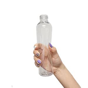 ljdeals 8 oz Clear Plastic Empty Bottles with Black Disc Top Caps, Refillable Containers for Shampoo, Lotions, Cream and More Pack of 6, BPA Free, Made in USA - görsel 8