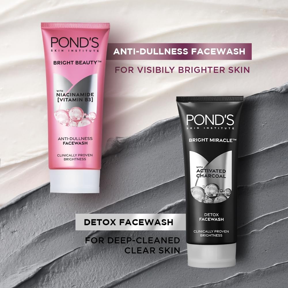 POND'S Bright Miracle Activated Charcoal Detox Facewash 200g – Deep Clean & Brighten - görsel 14