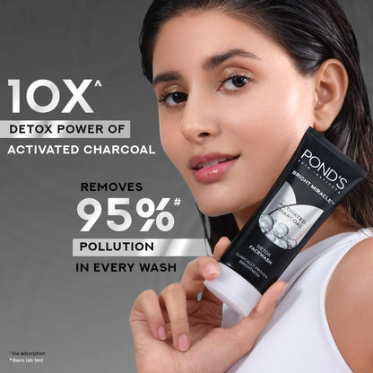 POND'S Bright Miracle Activated Charcoal Detox Facewash 200g – Deep Clean & Brighten