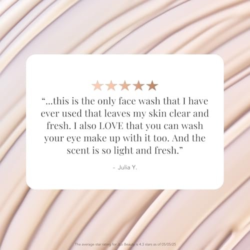 JLO BEAUTY Gel Cream Face Wash – Hydrating Daily Facial Cleanser & Makeup Remover, Sulfate-Free, 5 oz Avelisse
