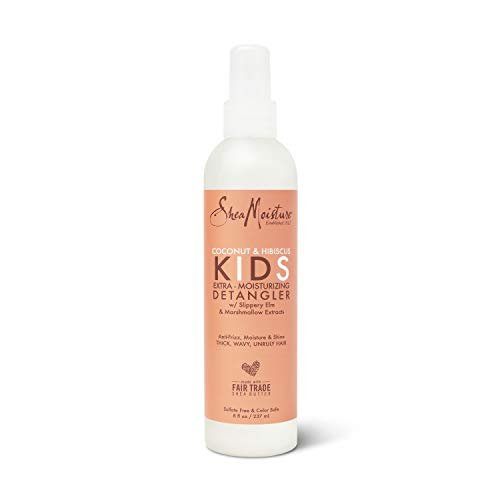 SheaMoisture Kids Extra Moisturizing Detangler, 2-In-1 Curl & Shine Coconut Hibiscus Shampoo & Conditioner, and Curling Butter Cream for Curly Hair (3 Count) Avelisse