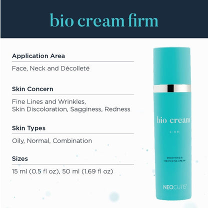 Neocutis Bio Cream Firm - Skin Smoothing and Tightening Cream for Collagen and Elastin Support - 1.7 oz Avelisse