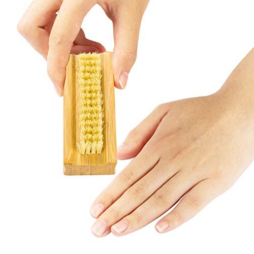 GREENTH PRO Bamboo Nail Brush – 2-Pack Two-Sided Firm Natural Wooden Sisal Scrub Brush for Toes and Nails - görsel 10
