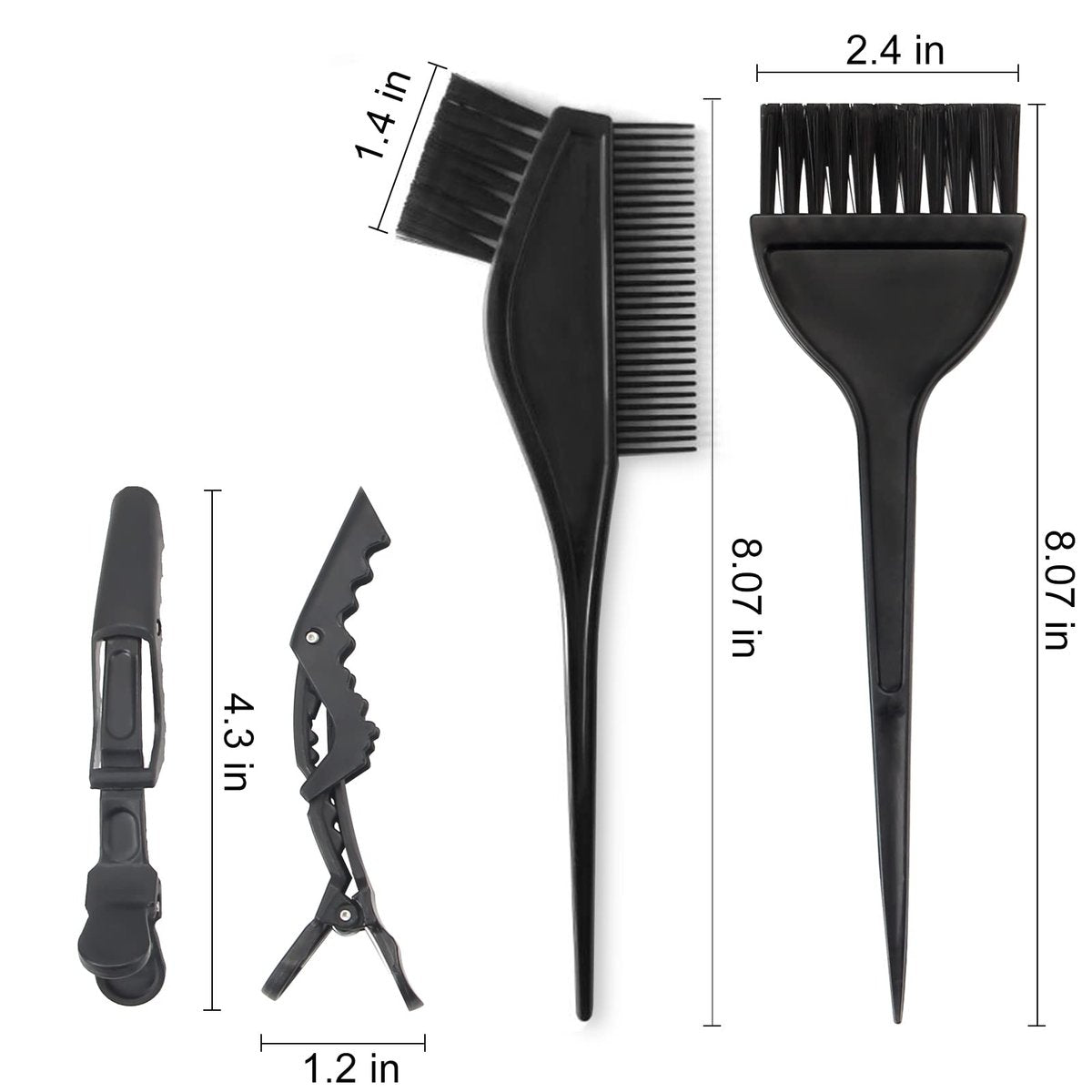 Yexixsr 5-Piece Professional Salon Hair Coloring Dyeing Kit - Hair Bleach & Dye Kit with Brush, Bowl & Clips for At-Home or Salon Use - görsel 9