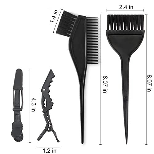 Yexixsr 5-Piece Professional Salon Hair Coloring Dyeing Kit - Hair Bleach & Dye Kit with Brush, Bowl & Clips for At-Home or Salon Use - görsel 10