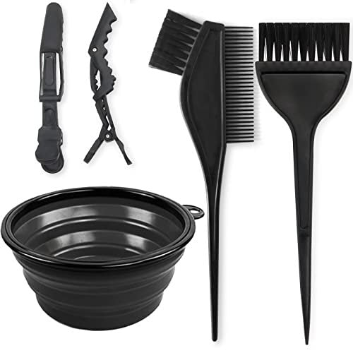 Yexixsr 5-Piece Professional Salon Hair Coloring Dyeing Kit - Hair Bleach & Dye Kit with Brush, Bowl & Clips for At-Home or Salon Use - görsel 2