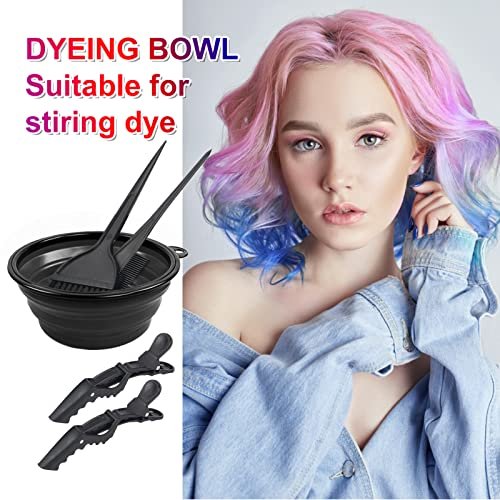 Yexixsr 5-Piece Professional Salon Hair Coloring Dyeing Kit - Hair Bleach & Dye Kit with Brush, Bowl & Clips for At-Home or Salon Use - görsel 4