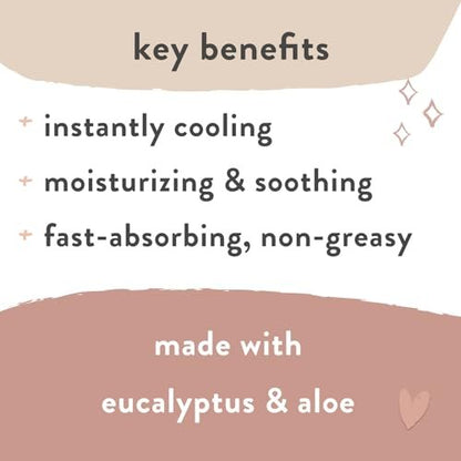 The Honest Company Mama Chill Soothing Jelly - Cooling Formula for Itchy Dry Growing Belly, Aloe & Eucalyptus Infused, 4 fl oz