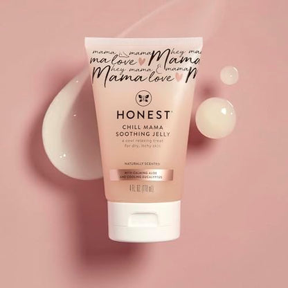 The Honest Company Mama Chill Soothing Jelly - Cooling Formula for Itchy Dry Growing Belly, Aloe & Eucalyptus Infused, 4 fl oz