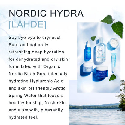 Lumene Nordic Hydra Moisturizing Prebiotic Oil-Cocktail - Nurturing Bi-Phase Face Oil for Dehydrated Skin & Skin Barrier Repair, Essential Nordic Mix & Hydrating Oil for Dry Skin, 30ml
