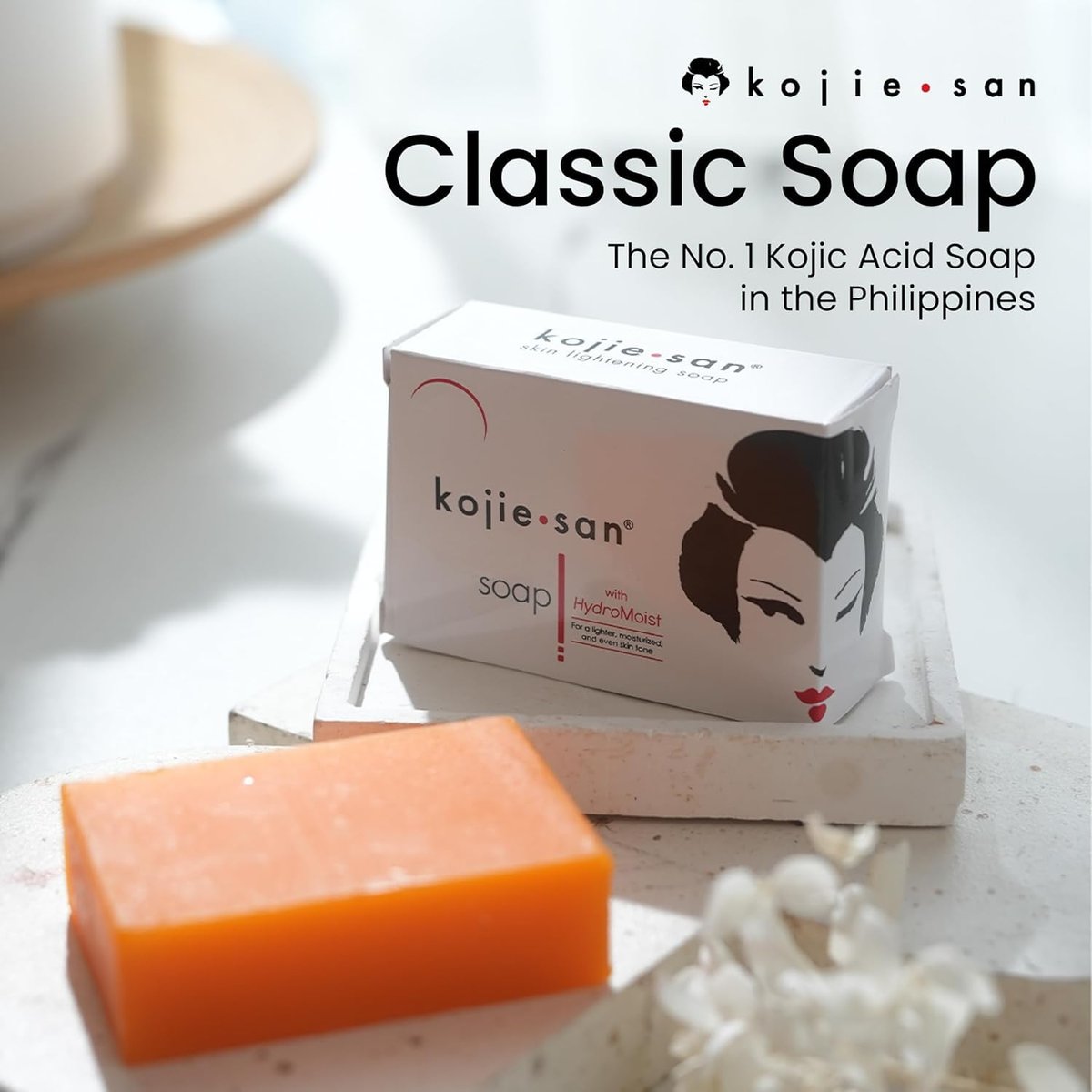 Kojie San Skin & Body Soap – Original Kojic Acid Soap Bar with Coconut & Tea Tree Oil – 3 x 65g Bars - görsel 9