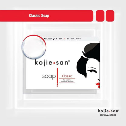 Kojie San Skin & Body Soap – Original Kojic Acid Soap Bar with Coconut & Tea Tree Oil – 3 x 65g Bars