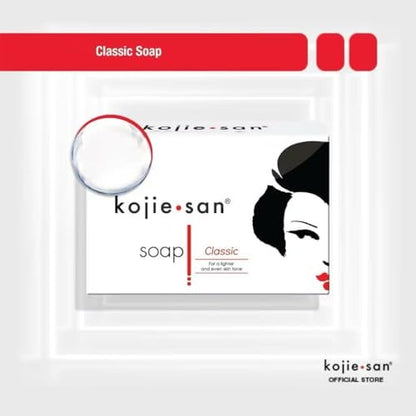 Kojie San Skin & Body Soap – Original Kojic Acid Soap Bar with Coconut & Tea Tree Oil – 3 x 65g Bars