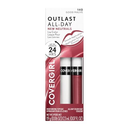 Covergirl Outlast All-Day Lip Color with Moisturizing Topcoat - New Neutrals - Good Mauve (Pack of 1) - görsel 3