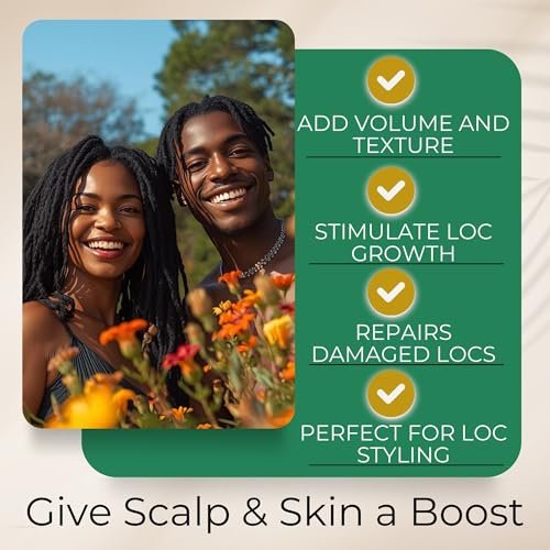 Lion Locs Sea Salt Spray for Locs & New Dreadlocks – Starter Twist & Retwist Texturizing Hair Spray – Vegan, Residue Free, Lightweight Hold with Jojoba & Argan Oils (4oz) Avelisse