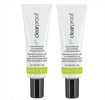 Mary Kay Clearproof Acne Treatment Gel - 2 Pack, 1 fl oz Each - Targeted Acne Gel for Clearer Skin Avelisse
