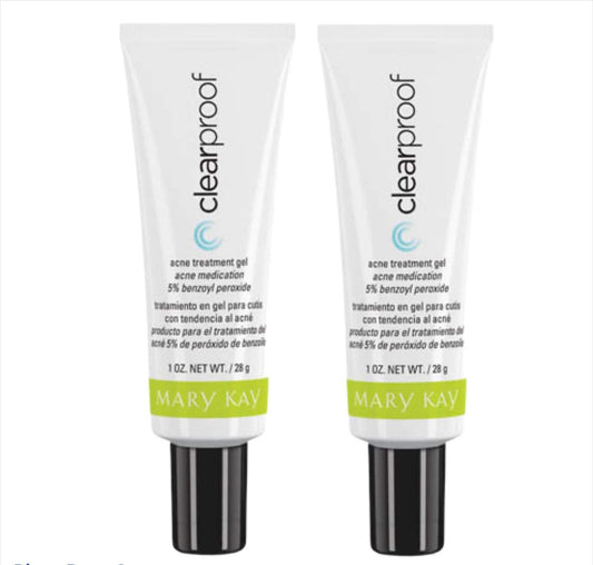 Mary Kay Clearproof Acne Treatment Gel - 2 Pack, 1 fl oz Each - Targeted Acne Gel for Clearer Skin Avelisse